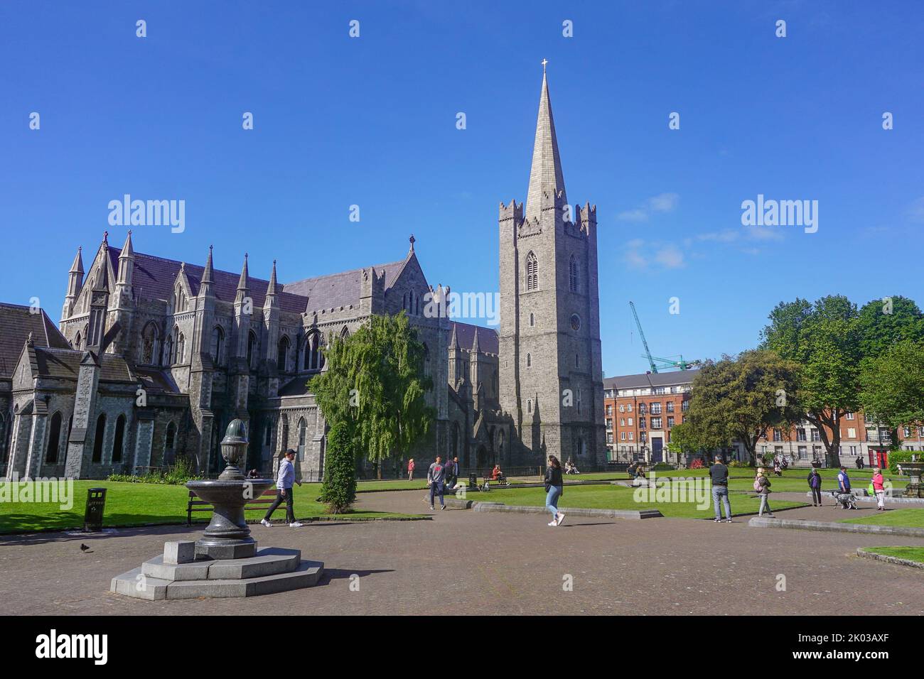 Dublin, Ireland: Saint Patrick’s Cathedral, founded in 1191 as a Roman Catholic Cathedral, currently the national cathedral of the Church of Ireland. Stock Photo