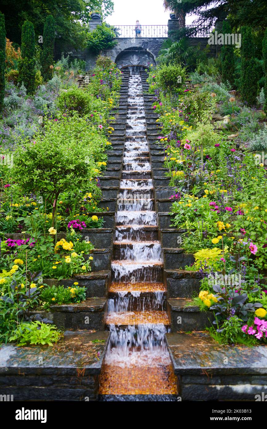 Mainau Island, garden, Italian water stairs Stock Photo