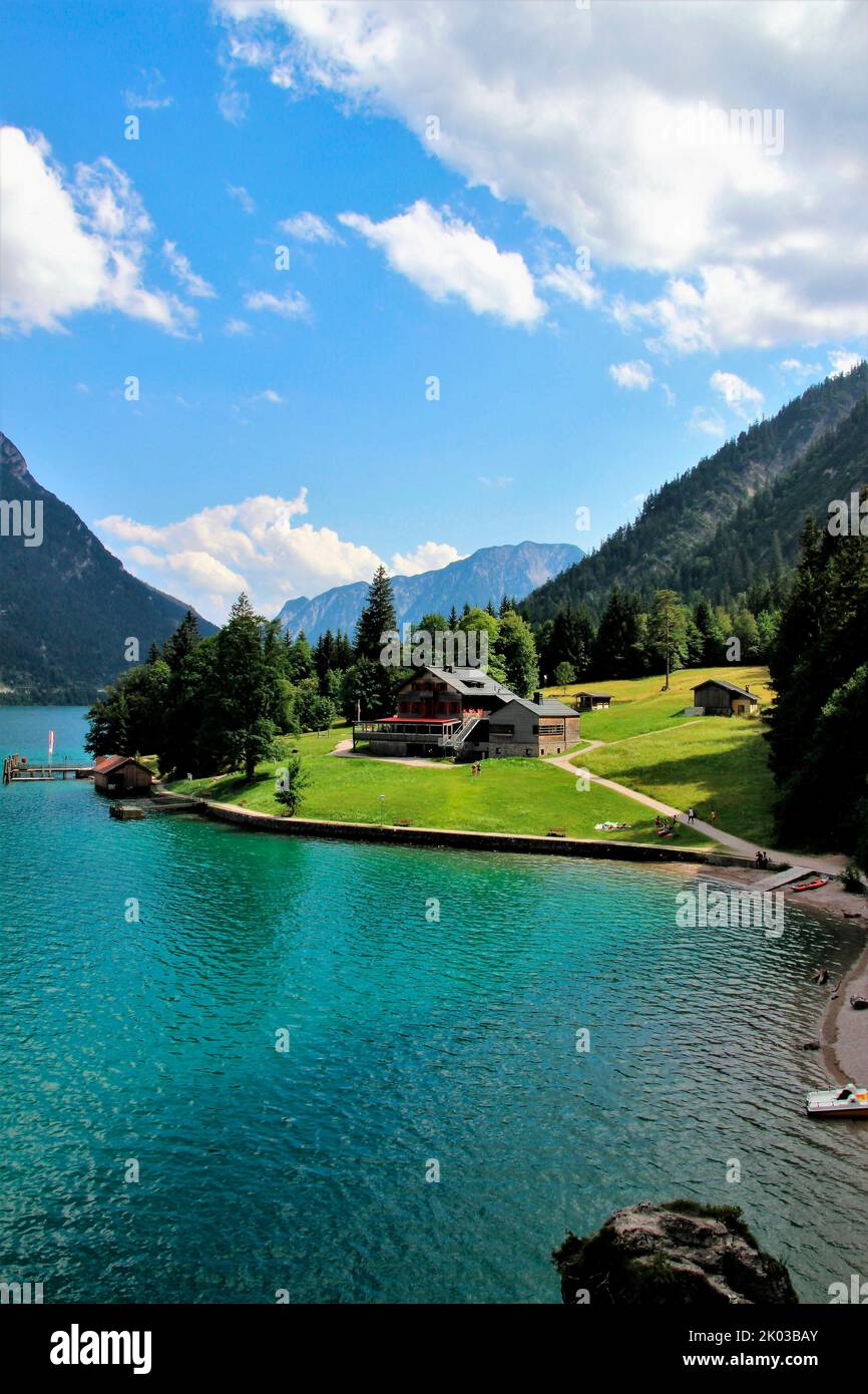 Gaisalm at Achensee, lake, viewpoint, path, dreamlike, mountain world, Tyrol, Austria Stock Photo