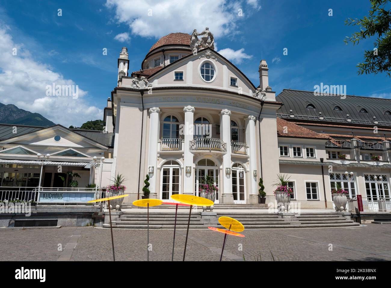 Kurhaus, Merano, South Tyrol, Italy Stock Photo