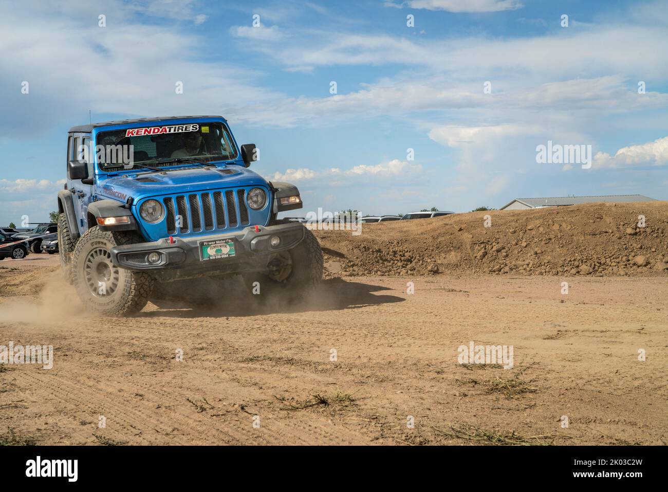 Loveland, CO, USA August 27, 2022 Jeep Wrangler, Rubicon model, on a