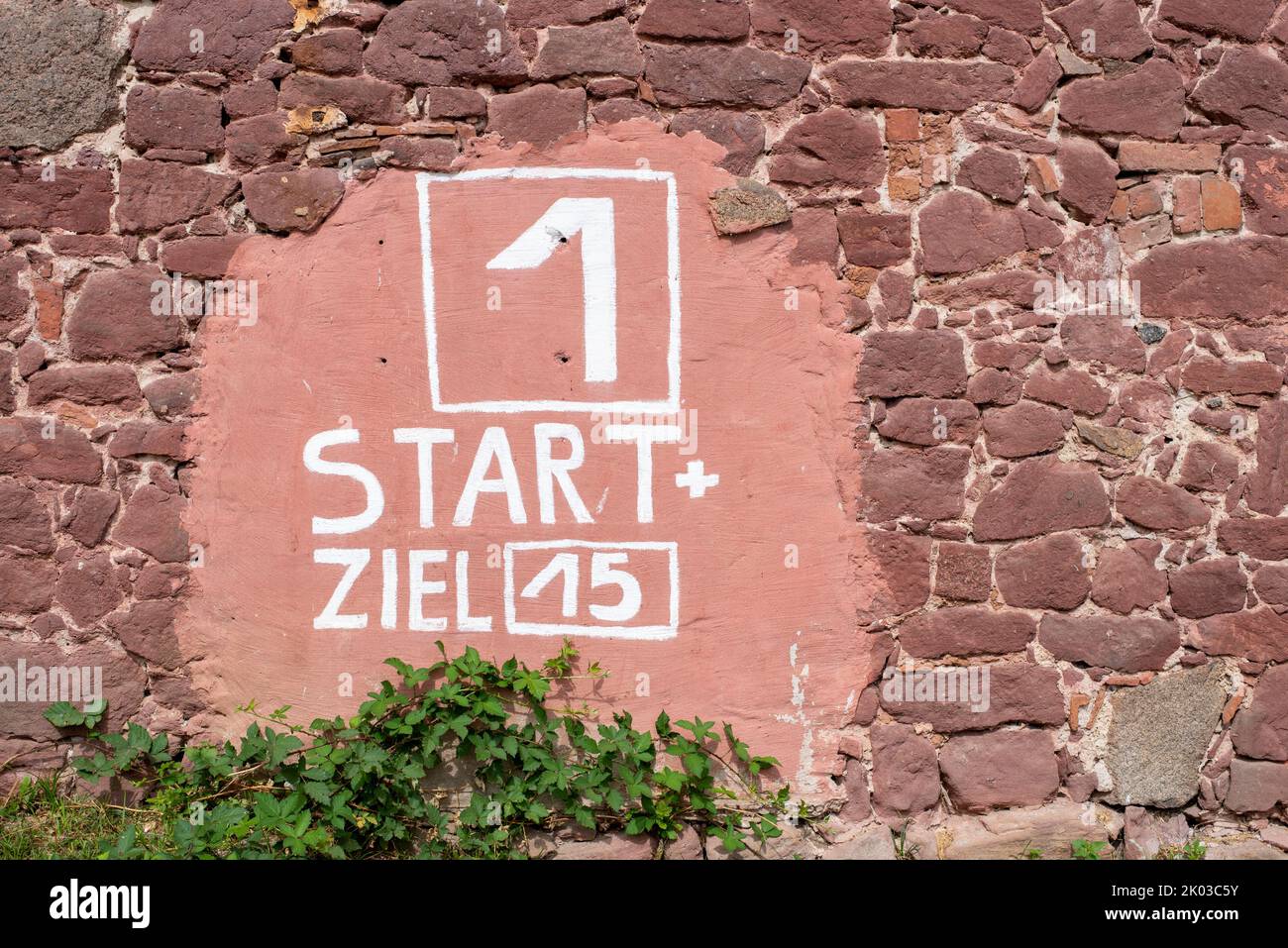 Lettering start, finish Stock Photo - Alamy