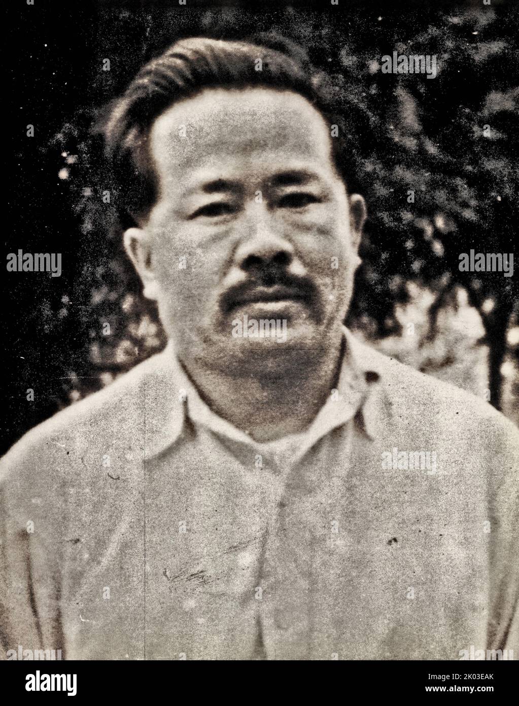 Ren Bishi when he moved to northern Shaanxi. In 1937. Ren Bishi was a military and political leader in the early Chinese Communist Party. In the early 1930s, Stock Photo