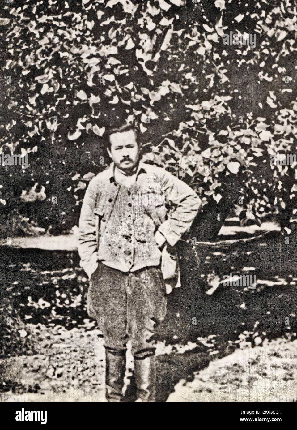 Ren Bishi during the Yan'an Rectification Movement. Ren Bishi was a military and political leader in the early Chinese Communist Party. In the early 1930s, Stock Photo