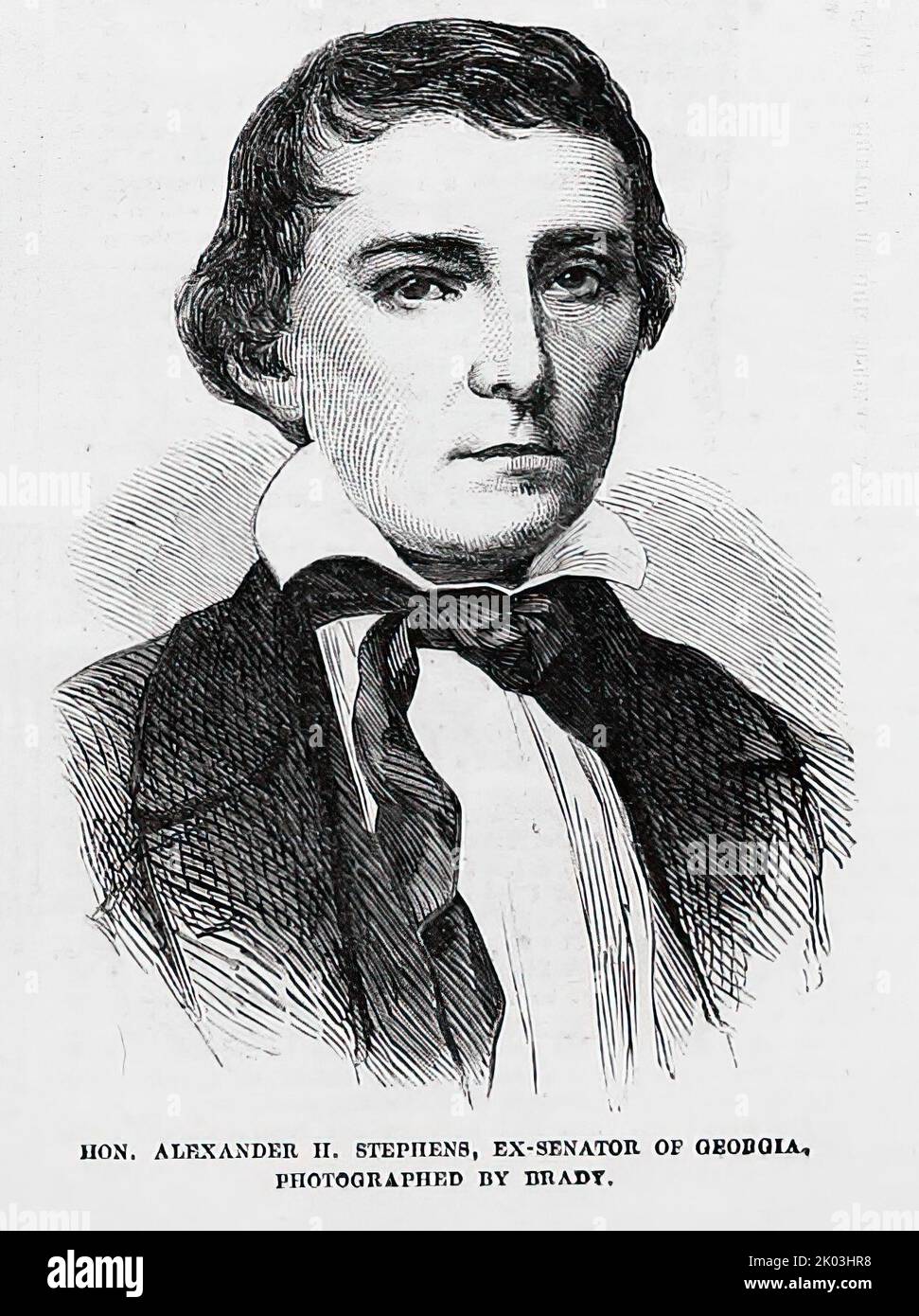 Portrait of Alexander Hamilton Stephens, exSenator of (1860