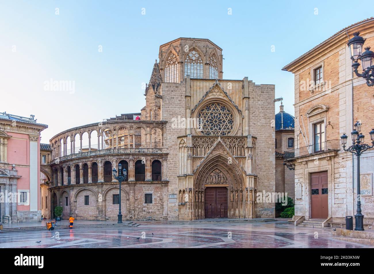 Metropolitan Cathedral–Basilica of the Assumption of Our Lady of Valencia, Spain Stock Photo