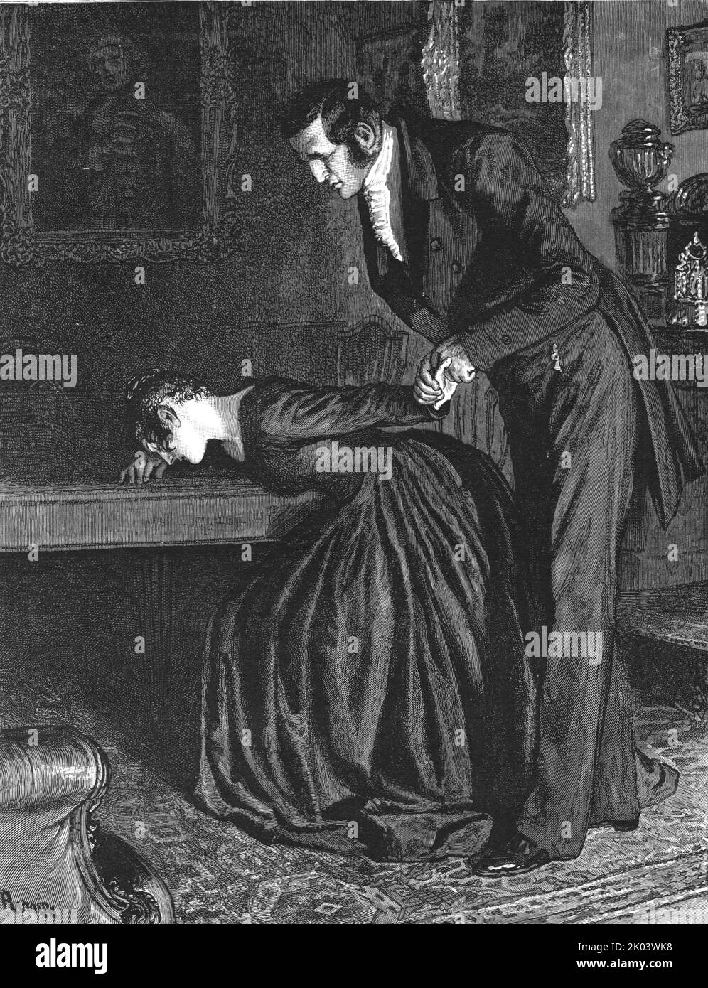 The weeping woman Black and White Stock Photos & Images Alamy