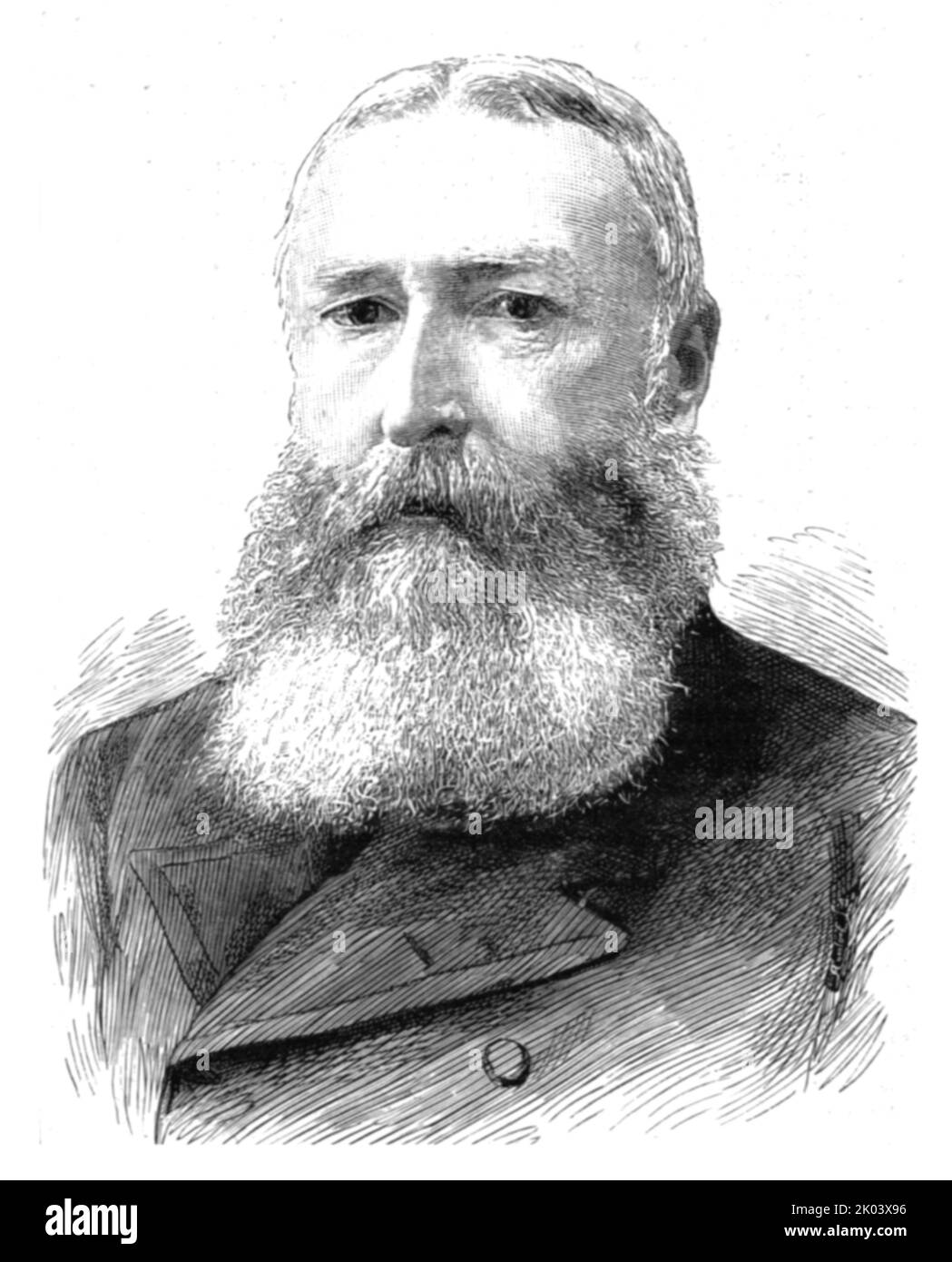 'The Graphic' Stanley Number; His Majesty Leopold II. King of the Belgians, and Sovereign of the Congo Free State', 1890. From &quot;The Graphic. An Illustrated Weekly Newspaper&quot;, Volume 41. January to June, 1890. Stock Photo