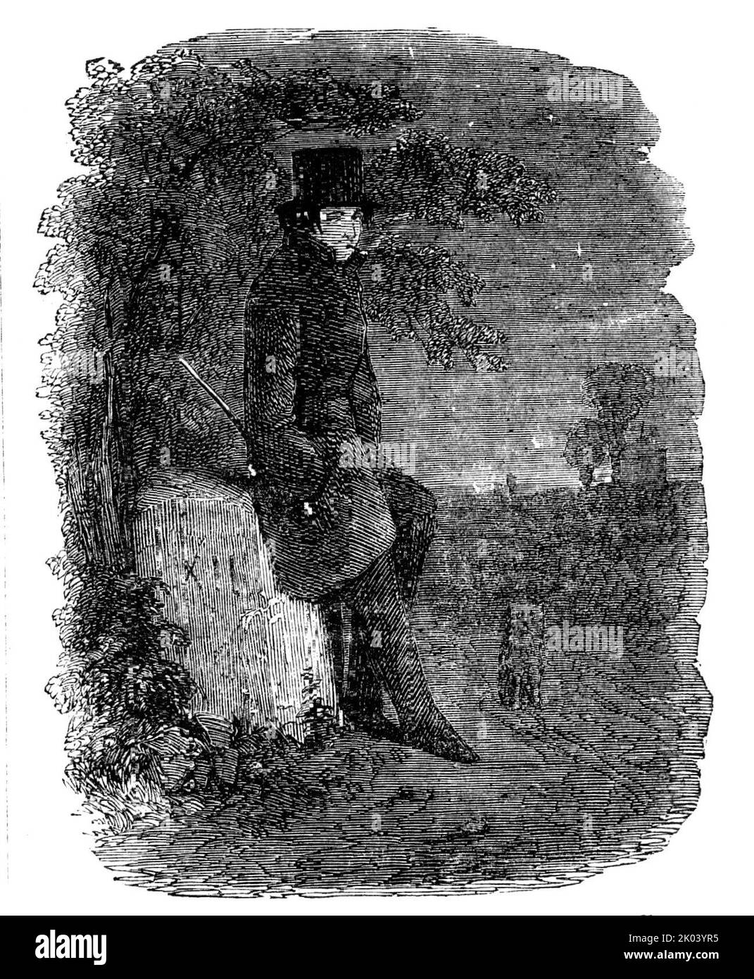 Victorian man top hat night hi-res stock photography and images - Alamy