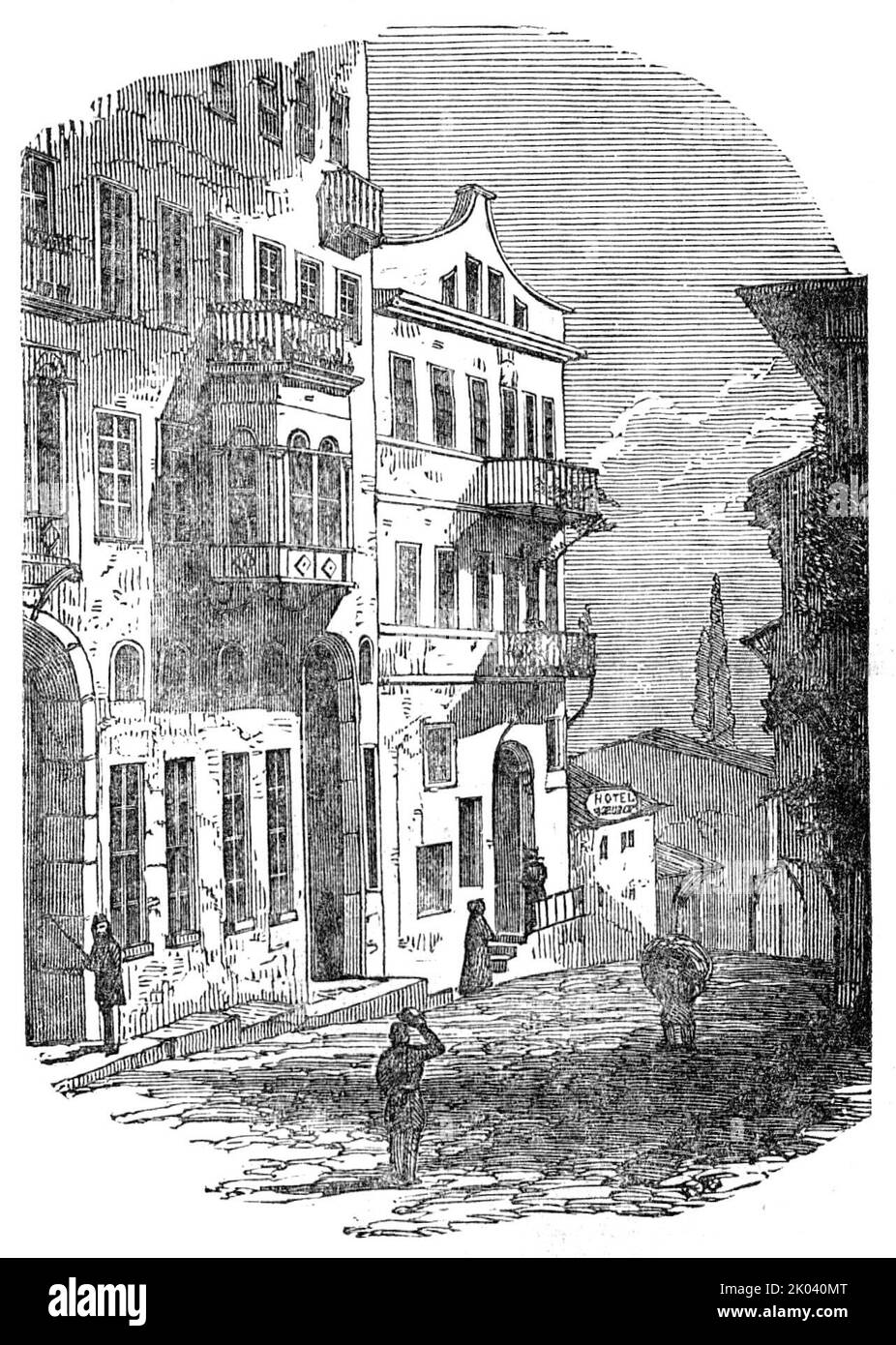 The English And French Army Post Offices At Pera 1854 Crimean War the-english-and-french-army-post-offices-at-pera-1854-crimean-war