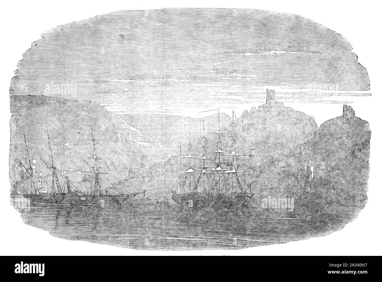Balaclava Harbour, 1854. Crimean War. '...Balaclava has been completely