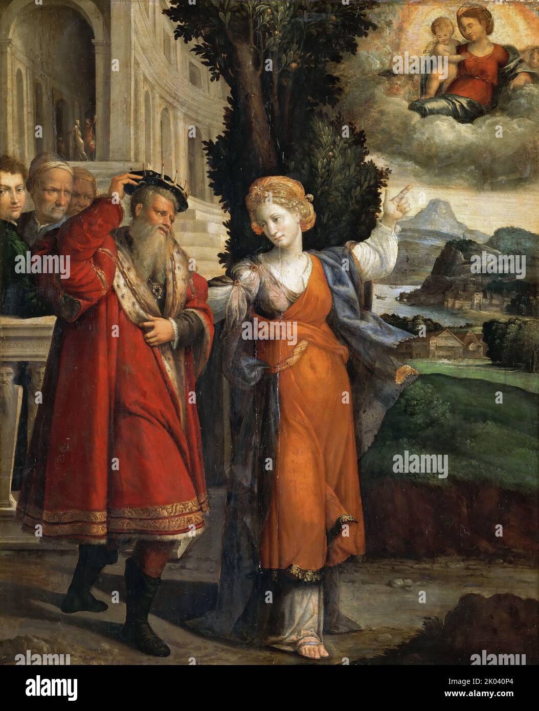 Sibyl Rome The appearance of the Virgin to Augustus and Sibyl, c. 1544. Found in ...