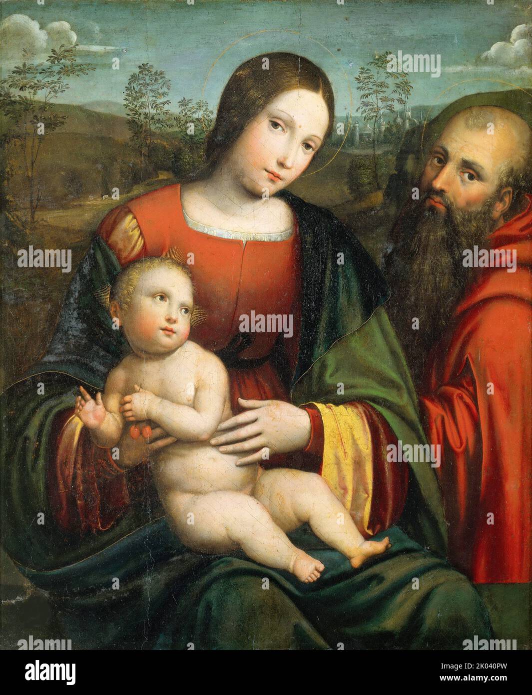 Madonna and Child with Saint Jerome, First quarter of 16th cen. Found ...