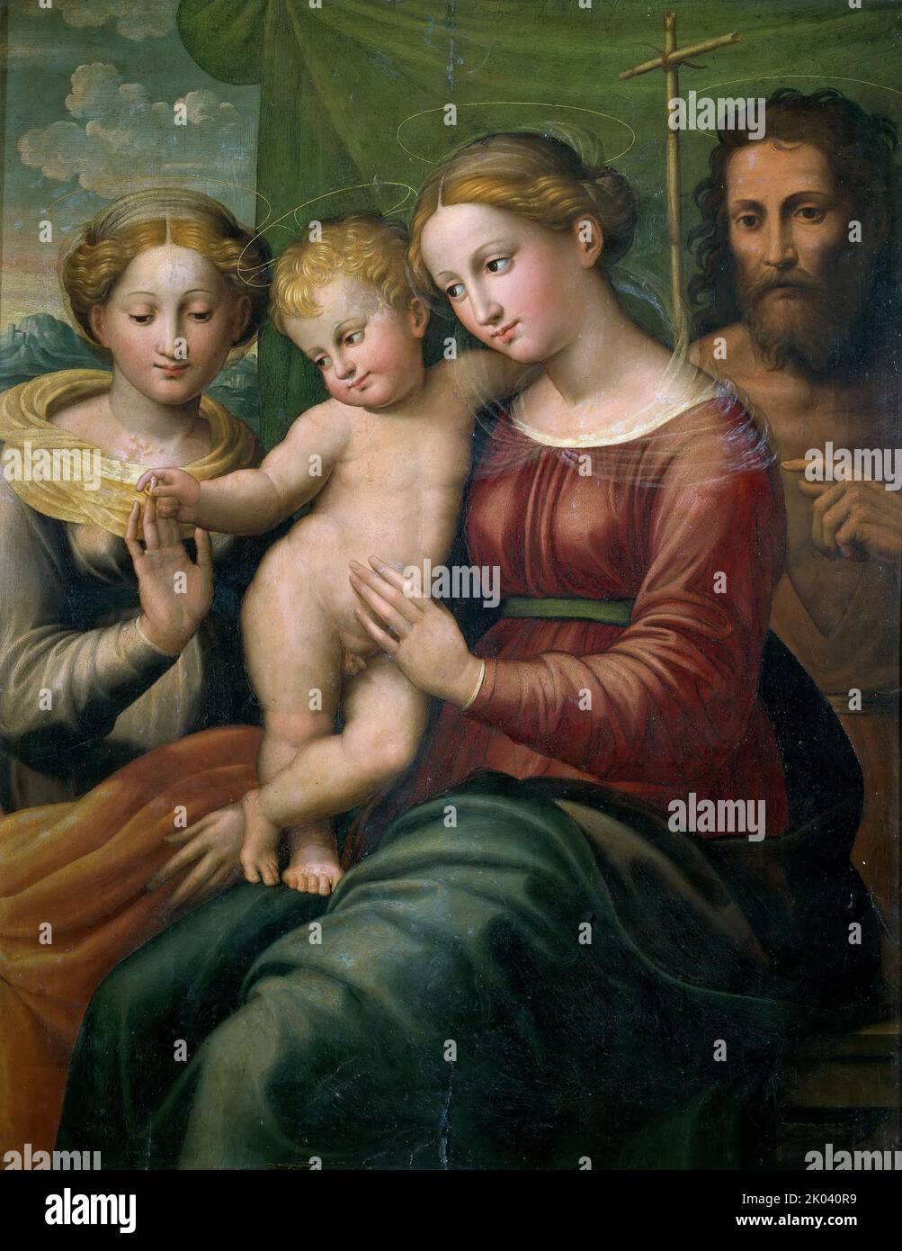 The Mystical Marriage of Saint Catherine and Saint John the Baptist ...