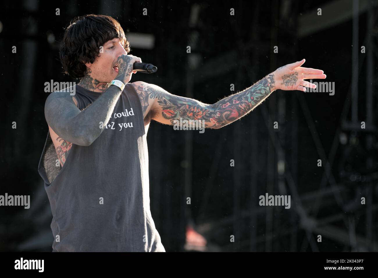 Bring me the horizon singer hi-res stock photography and images - Alamy