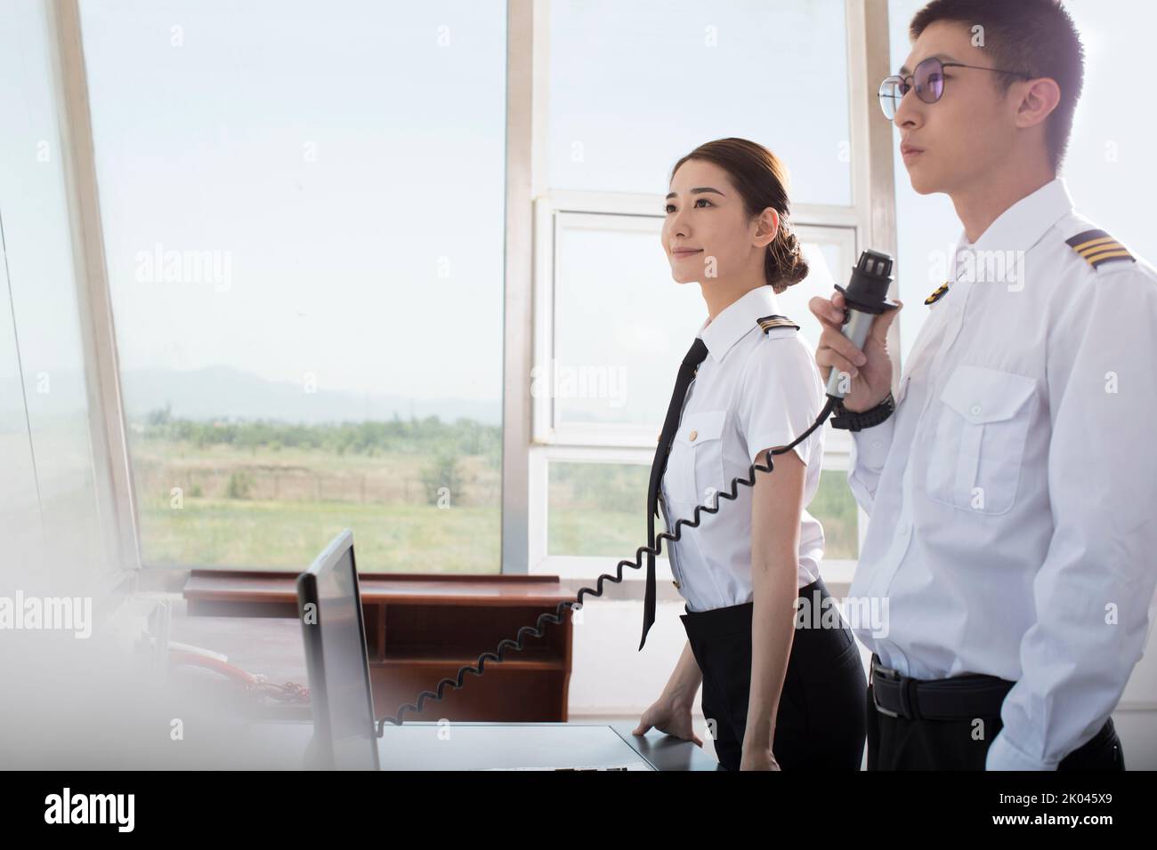 Chinese air traffic controllers in tower Stock Photo Alamy Chinese air traffic controllers in tower Stock Photo Alamy