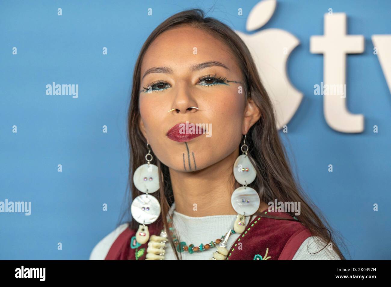 NEW YORK, NEW YORK SEPTEMBER 08 Quannah Chasinghorse attends Apple