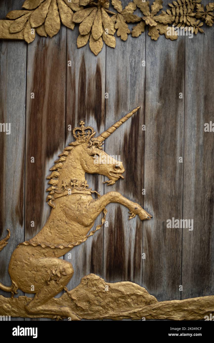 Scottish unicorn emblem hi-res stock photography and images - Alamy