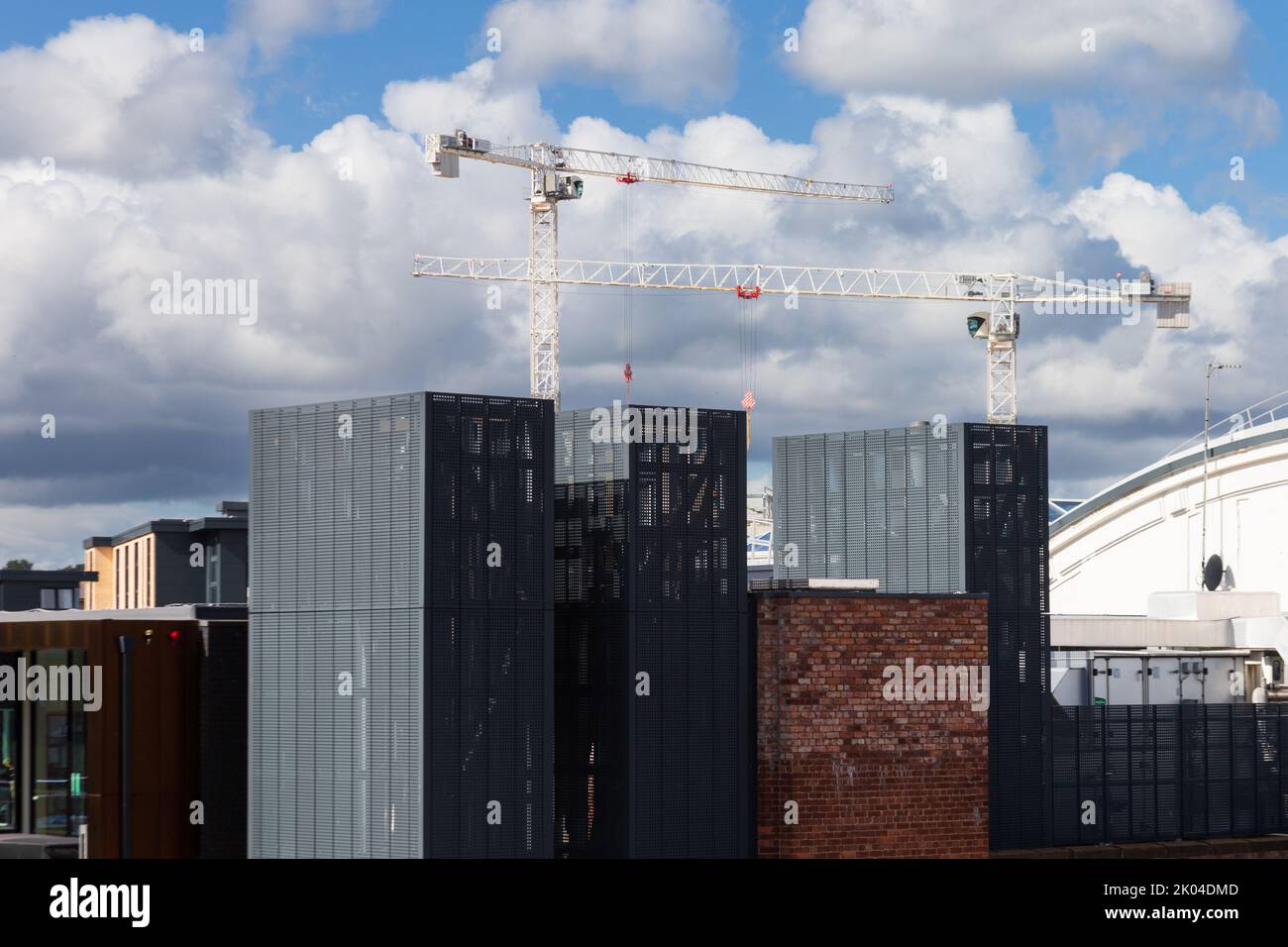 Construction in the city of Glasgow Stock Photo Alamy