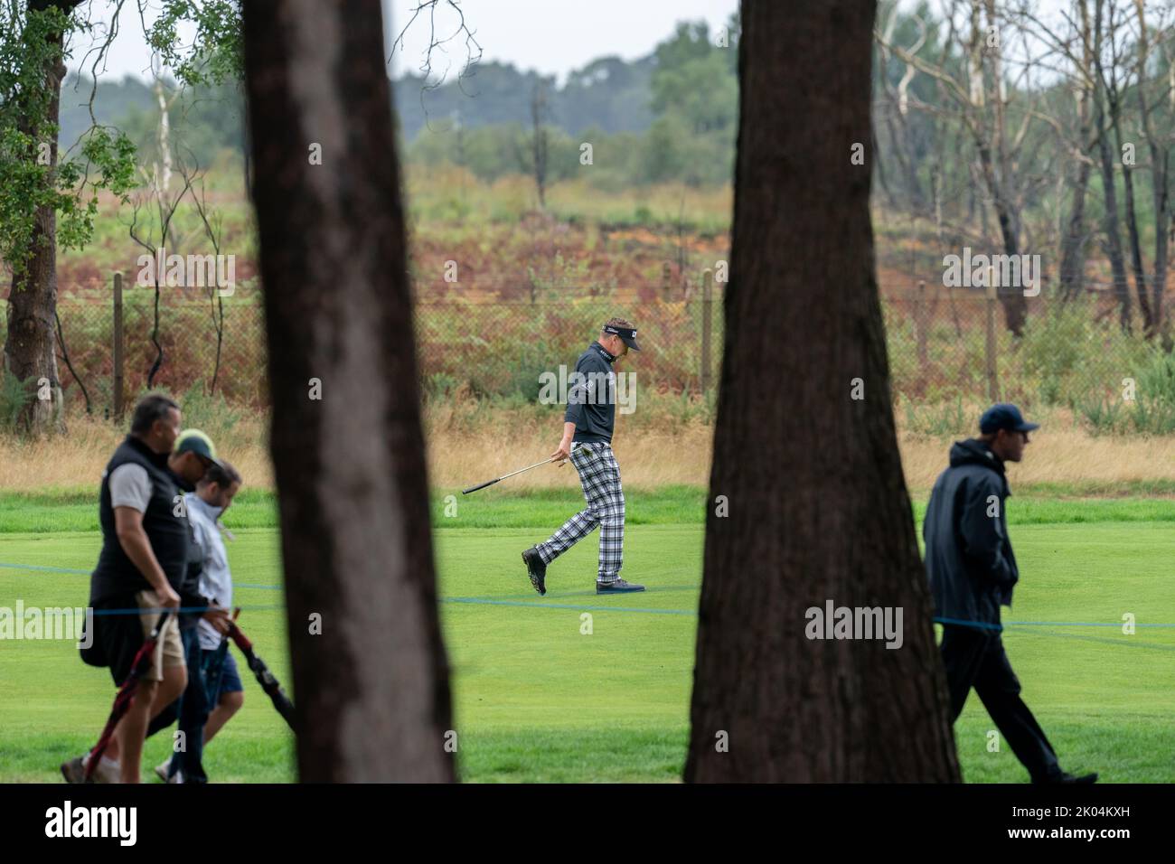Ian Poulter (ENG) 9th fairway during the BMW PGA Championship 2022 day 1 at Wentworth Club, Virginia Water, United Kingdom, 8th September 2022  (Photo by Richard Washbrooke/News Images) Stock Photo