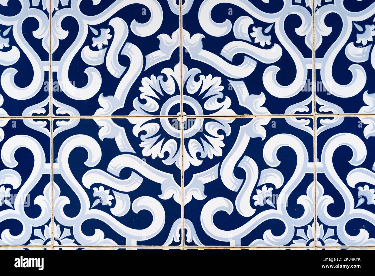 Traditional portuguese tile Azulejo Stock Photo Alamy