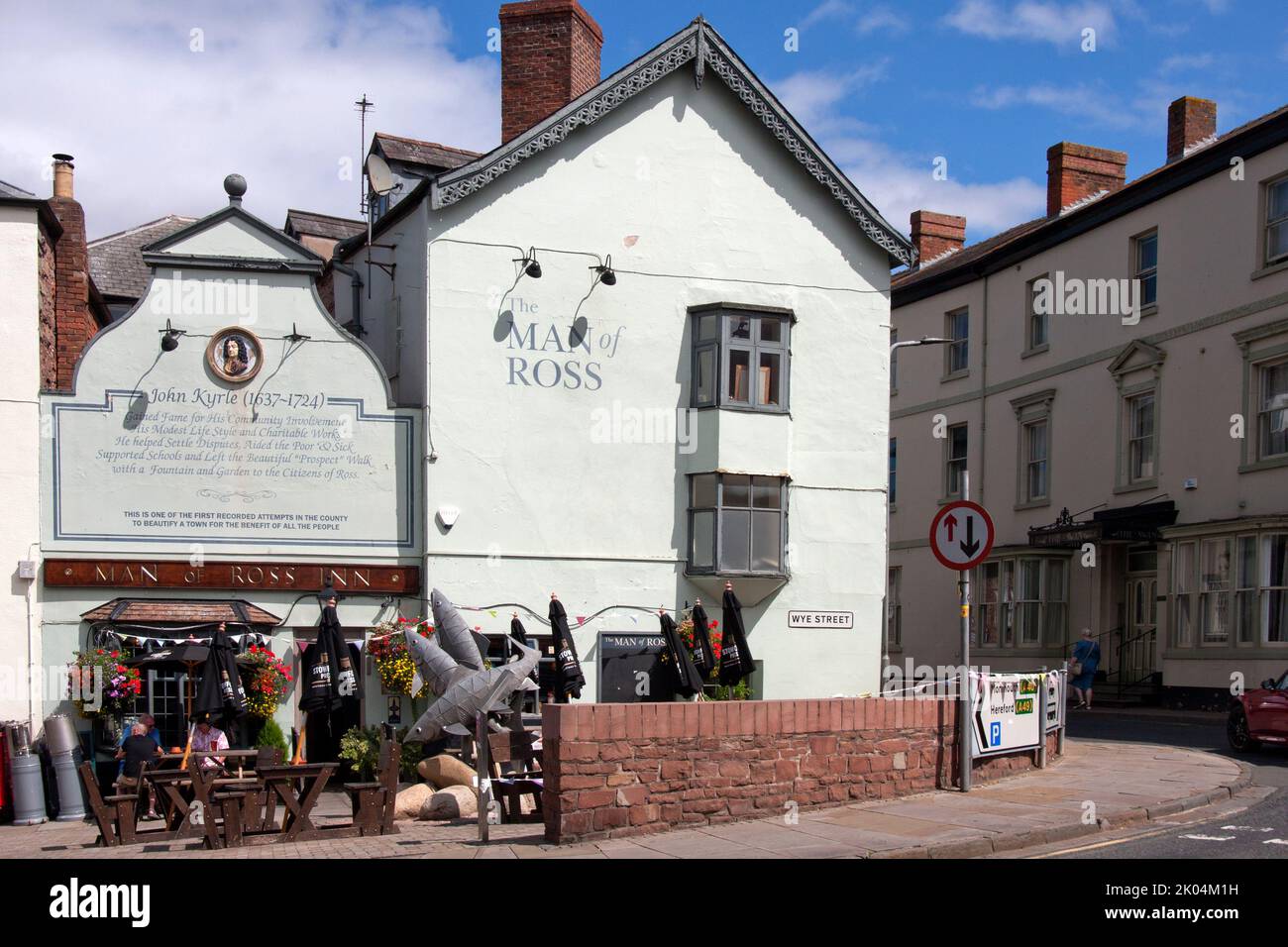 Man of Ross pub, Ross on Wye, Forest of Dean, Herefordshire, England Stock Photo