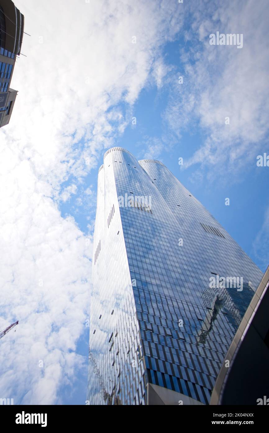 New York, NY, USA - Sept 9, 2022: An enormous residential building at ...