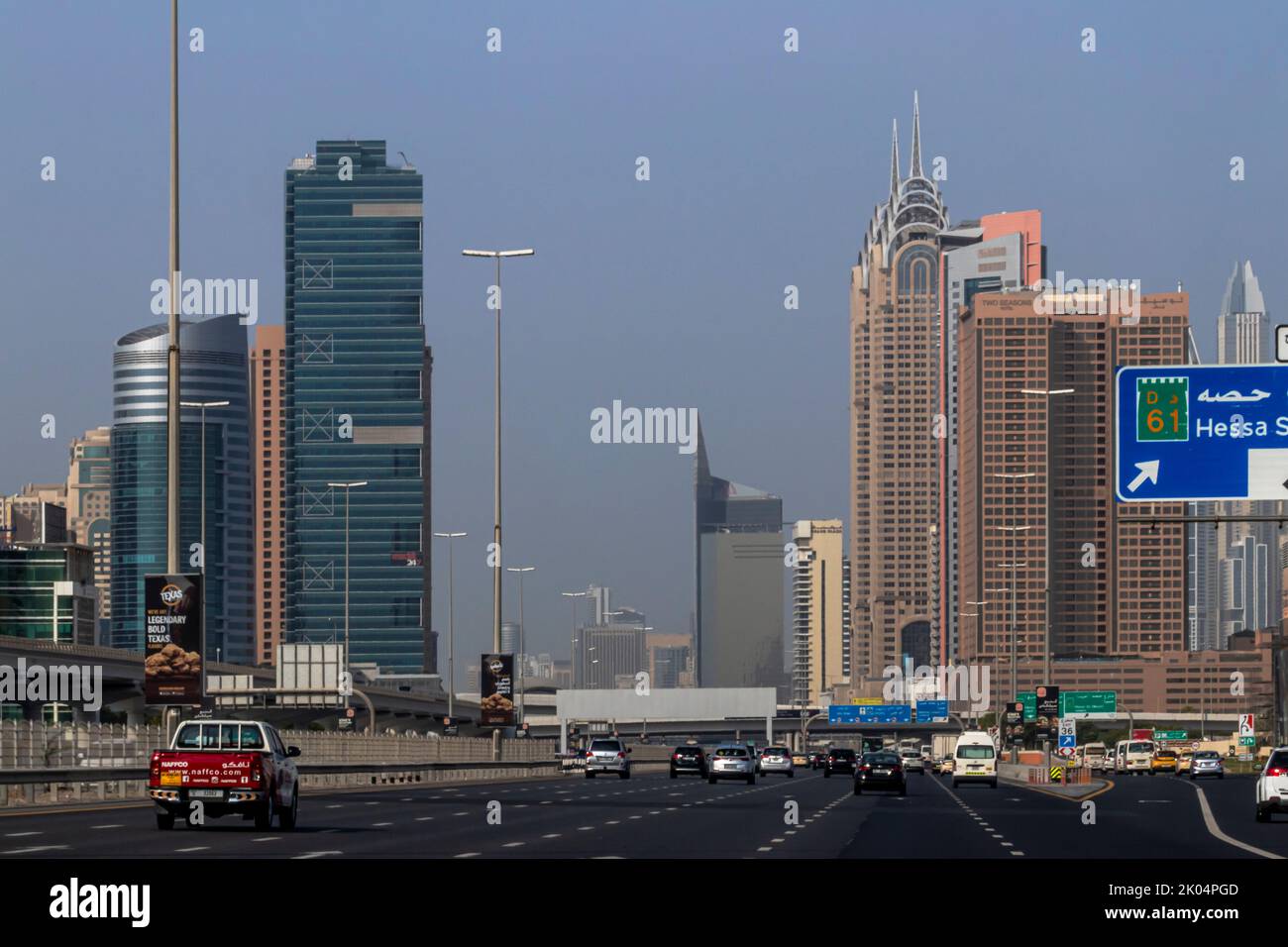 Traffic at the Sheikh Zayed Road in Dubai, UAE Stock Photo Alamy