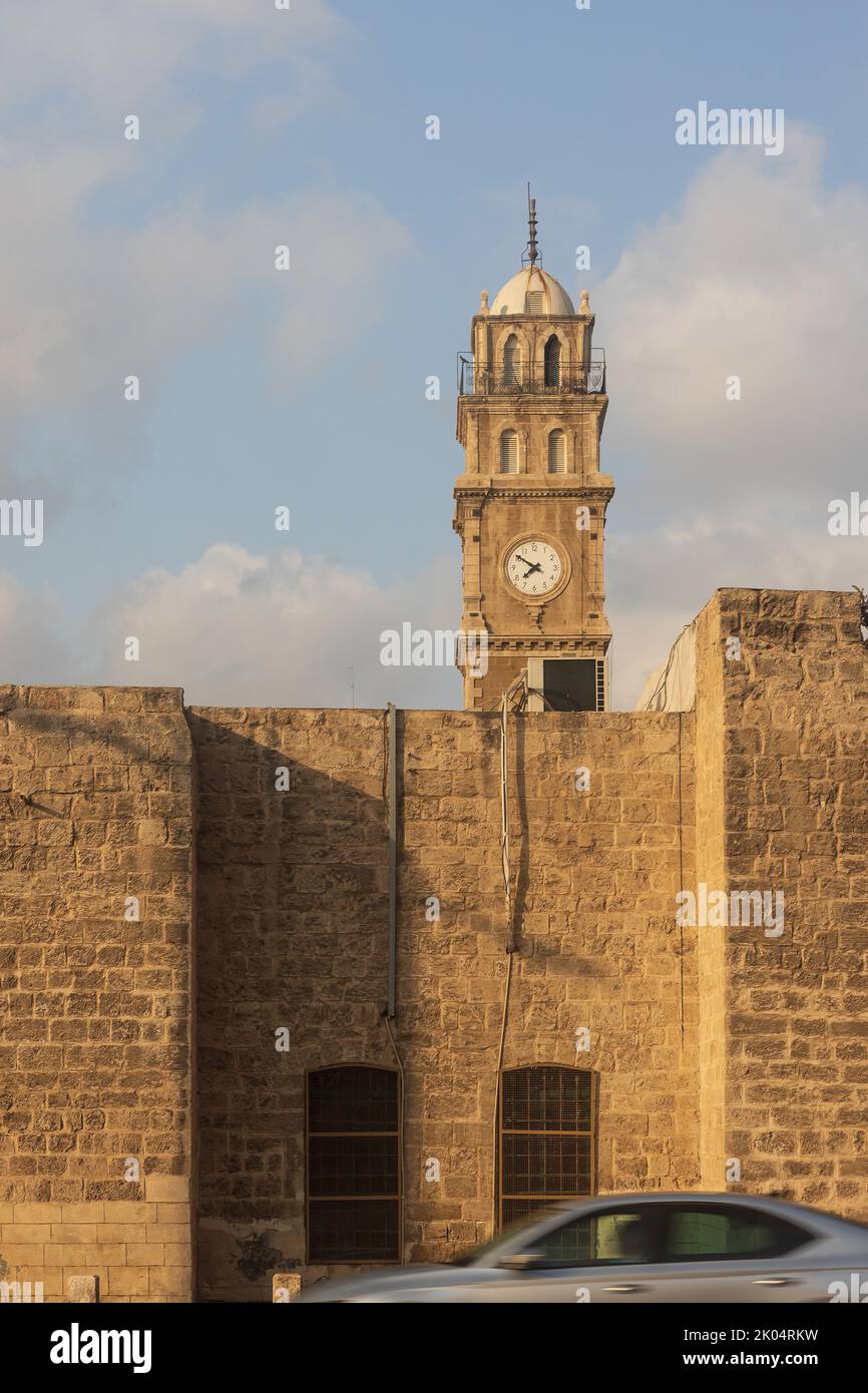 HAIFA, ISRAEL - JULY 21, 2022: Al-Jarina Mosque (Al-Masjid Al-Kabir) was built in the late 18th century, during the Ottoman era. Stock Photo