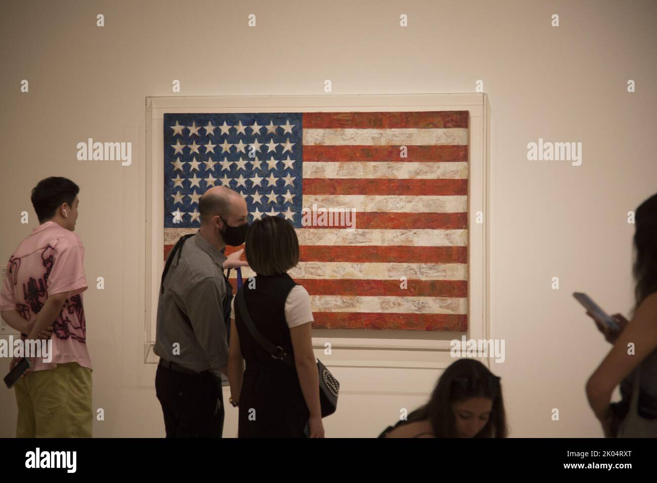 "Flag", 1954; Jasper Johns, Museum of Modern Art. Flag was made on a