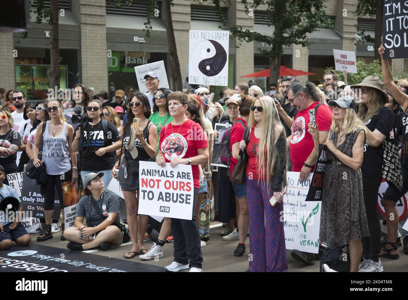 Peta animal rights banner hi-res stock photography and images - Alamy