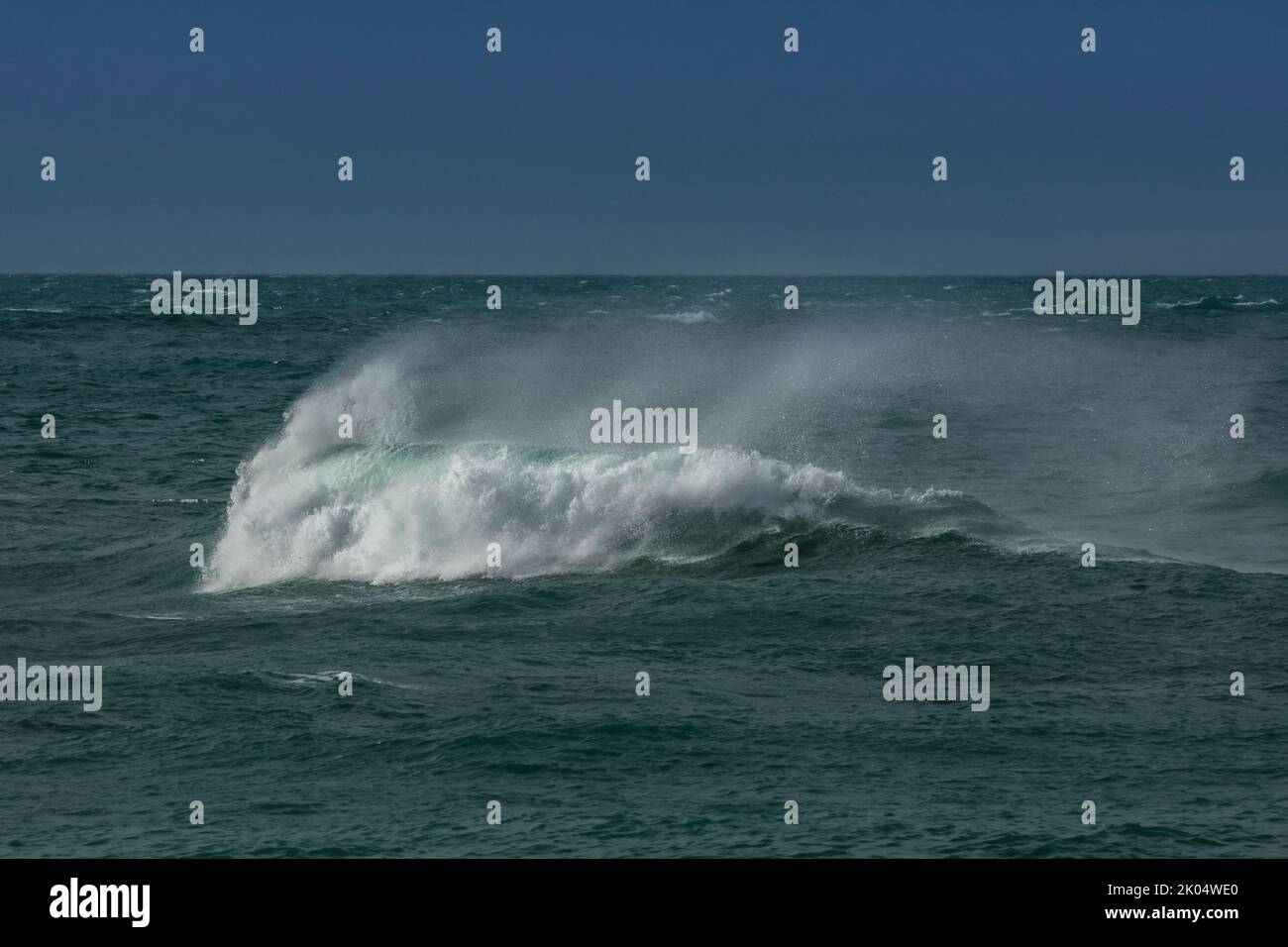Waves on the coast. Puerto Deseado Stock Photo