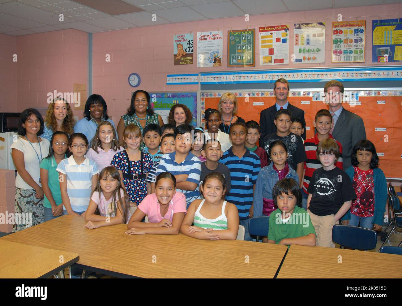 Secretary Shaun Donovan and other dignitaries address schoolchildren at Viers Mill Elementary
