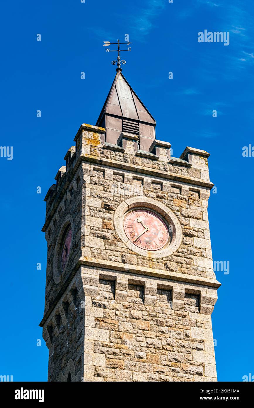 Porthleven Harbour, Porthleven, Helston, Cornwall, England, UK Stock Photo