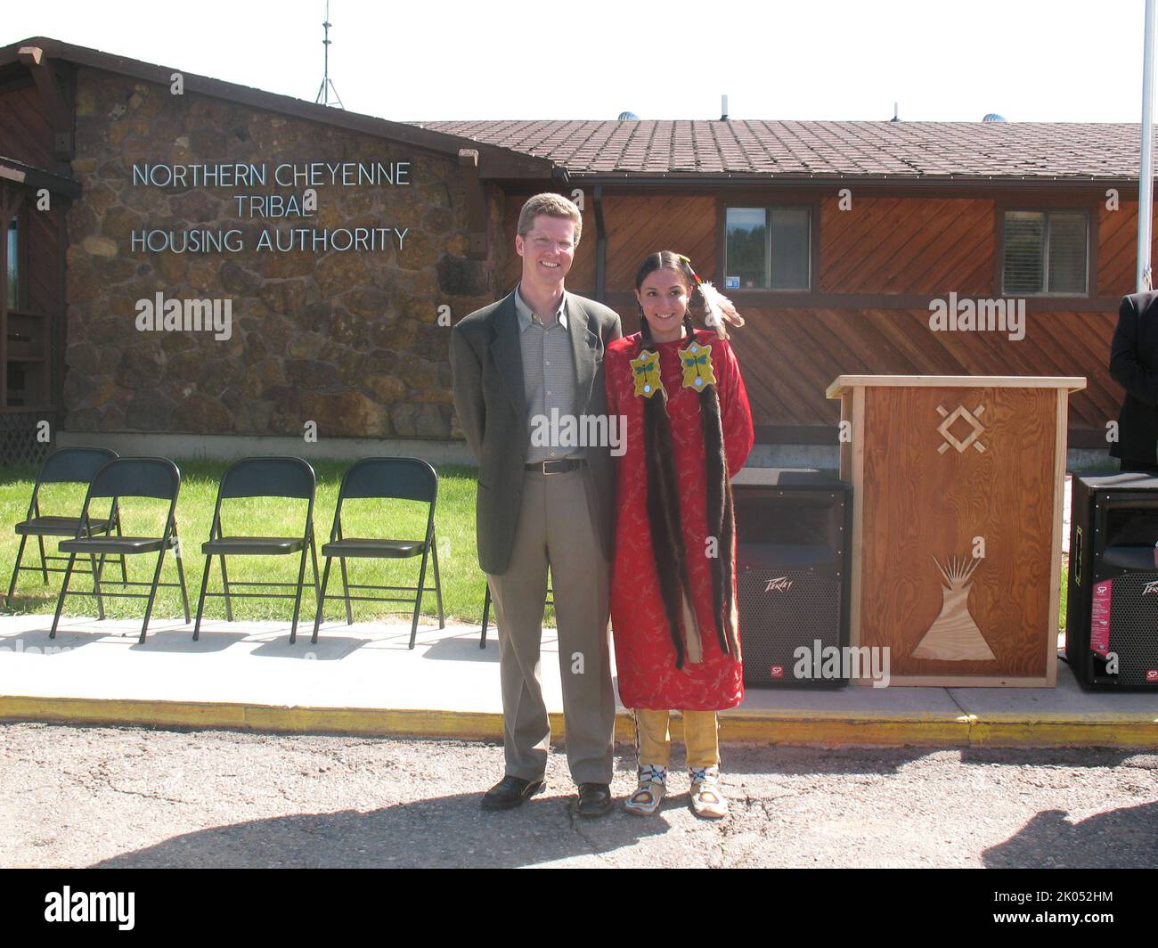 Secretary Shaun Donovan visiting the offices of the Northern Cheyenne Tribal Housing Authority