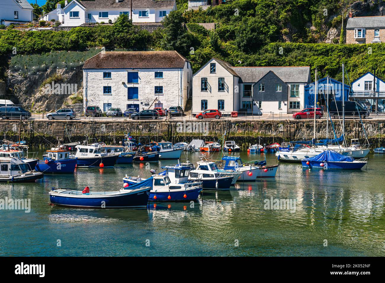 Porthleven Harbour, Porthleven, Helston, Cornwall, England, UK Stock Photo
