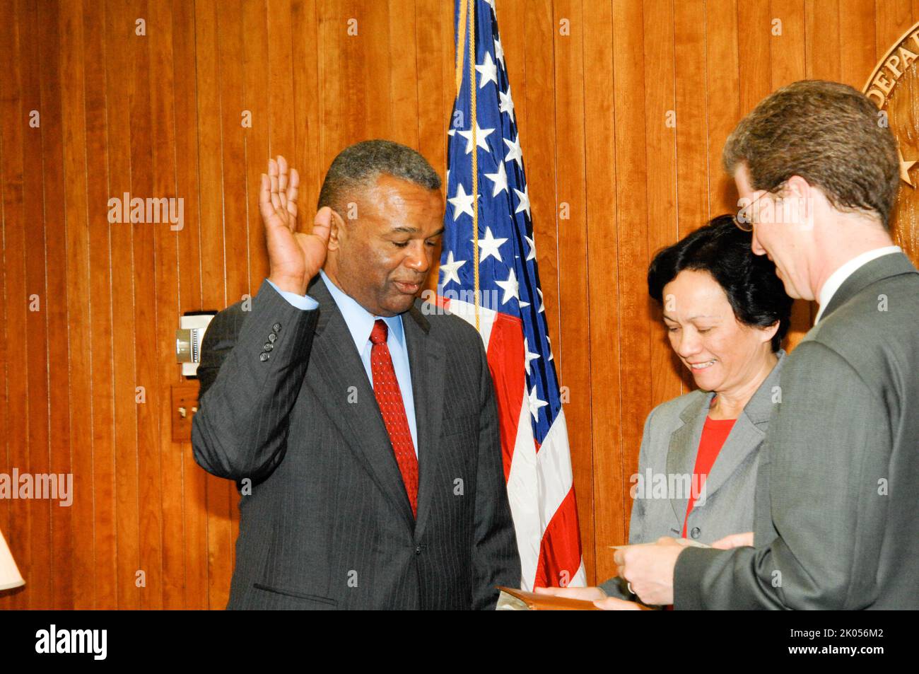 Ronald Sims Swearing in ceremony for Deputy Secretary Ron Sims, with Secretary ...
