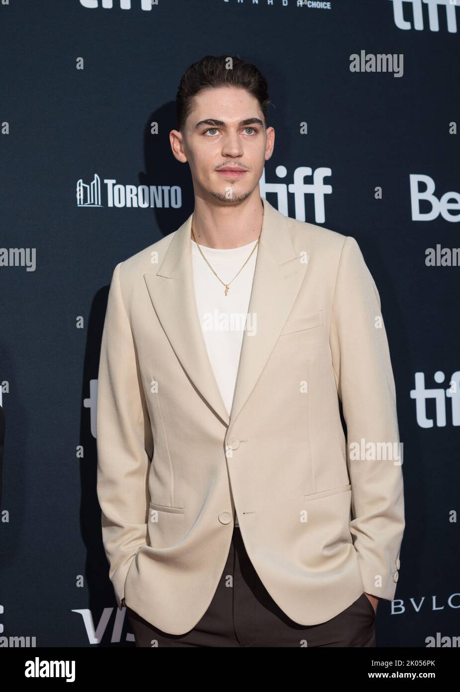 Actor Hero Fiennes Tiffin poses for a photograph on the red carpet for ...
