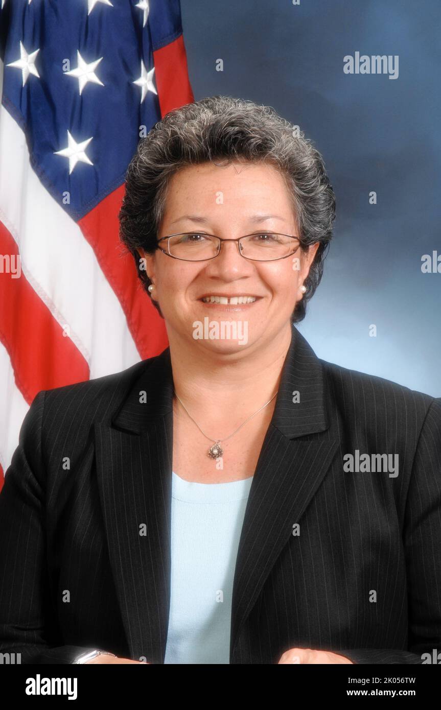 Official portrait and passport sitting for Mercedes Marquez, Assistant