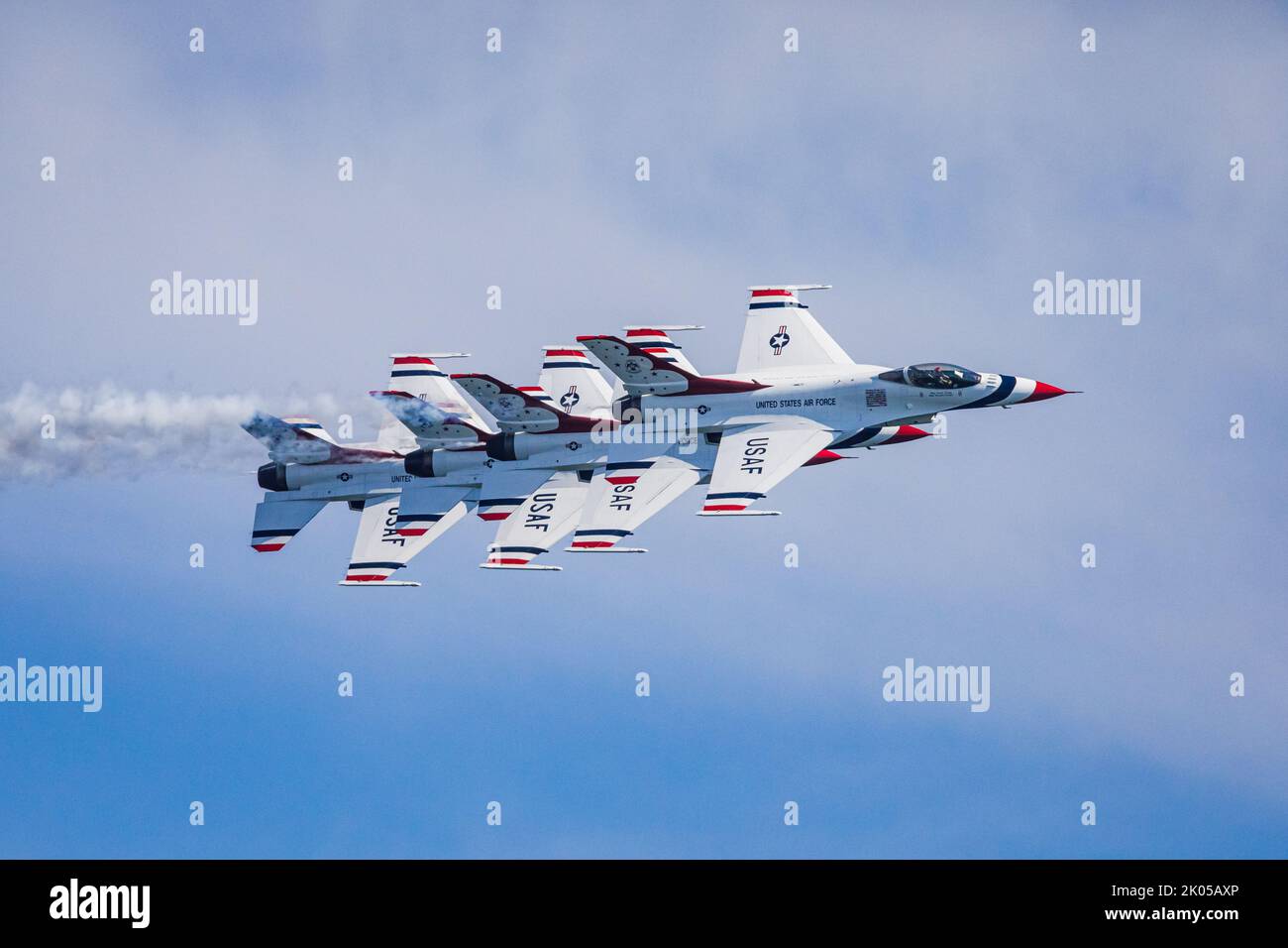 U.S. Air Force F16C Fighting Falcons with the Thunderbirds