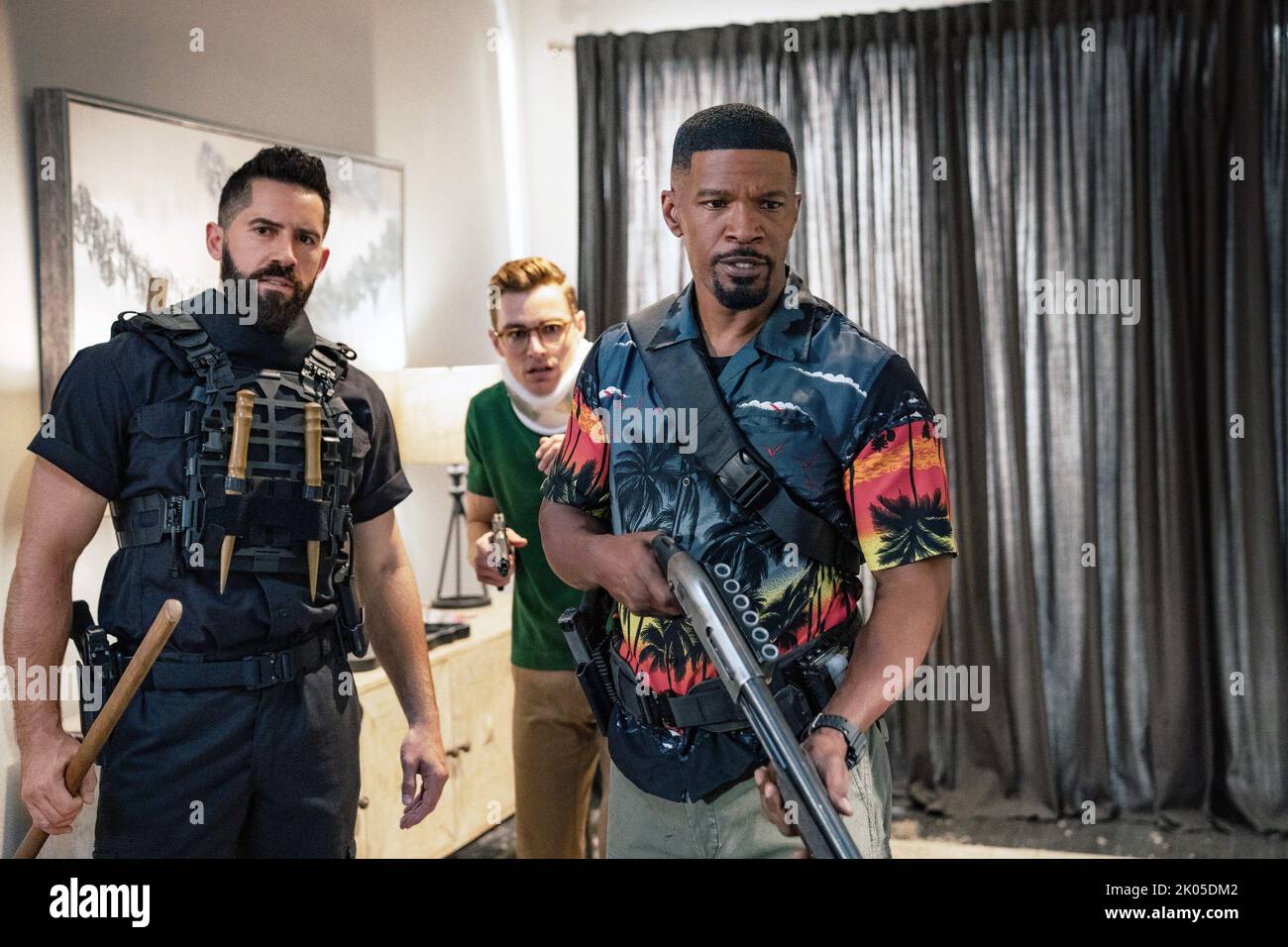 DAY SHIFT, from left: Scott Adkins, Dave Franco, Jamie Foxx, 2022. ph:  Parrish Lewis / © Netflix /Courtesy Everett Collection Stock Photo - Alamy