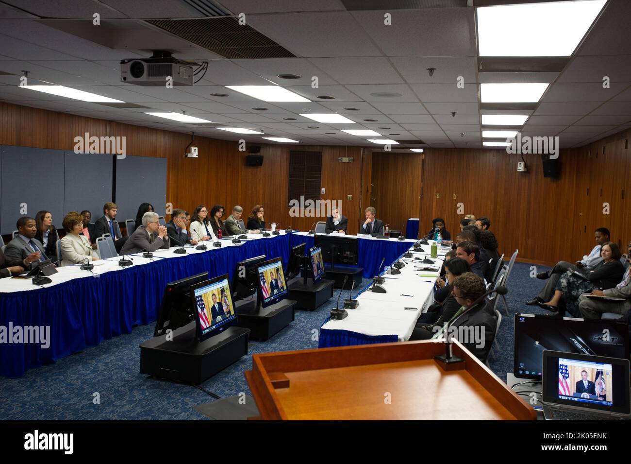 Webcast at HUD of President Barack Obama addressing political ...
