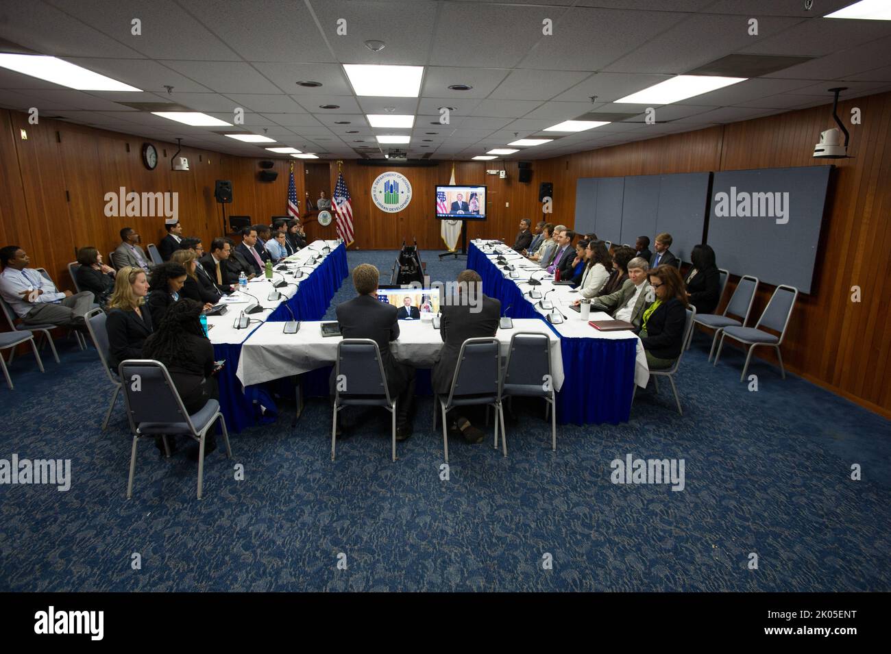 Webcast at HUD of President Barack Obama addressing political ...