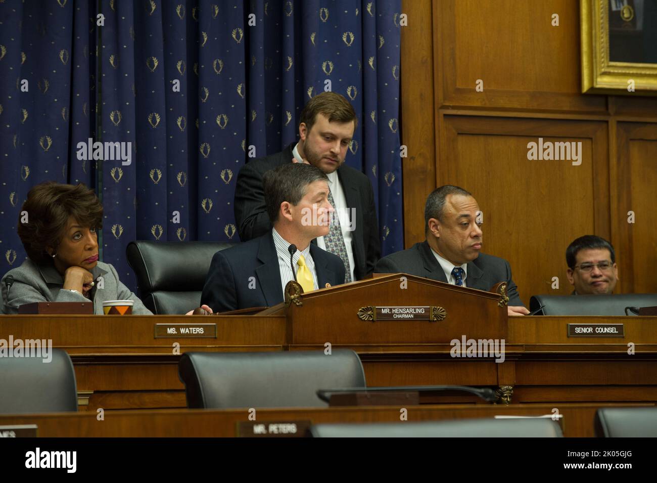 Testimony of Federal Housing Administration Commissioner Carol Galante at hearing of House Financial Services Committee, Capitol Hill. Stock Photo