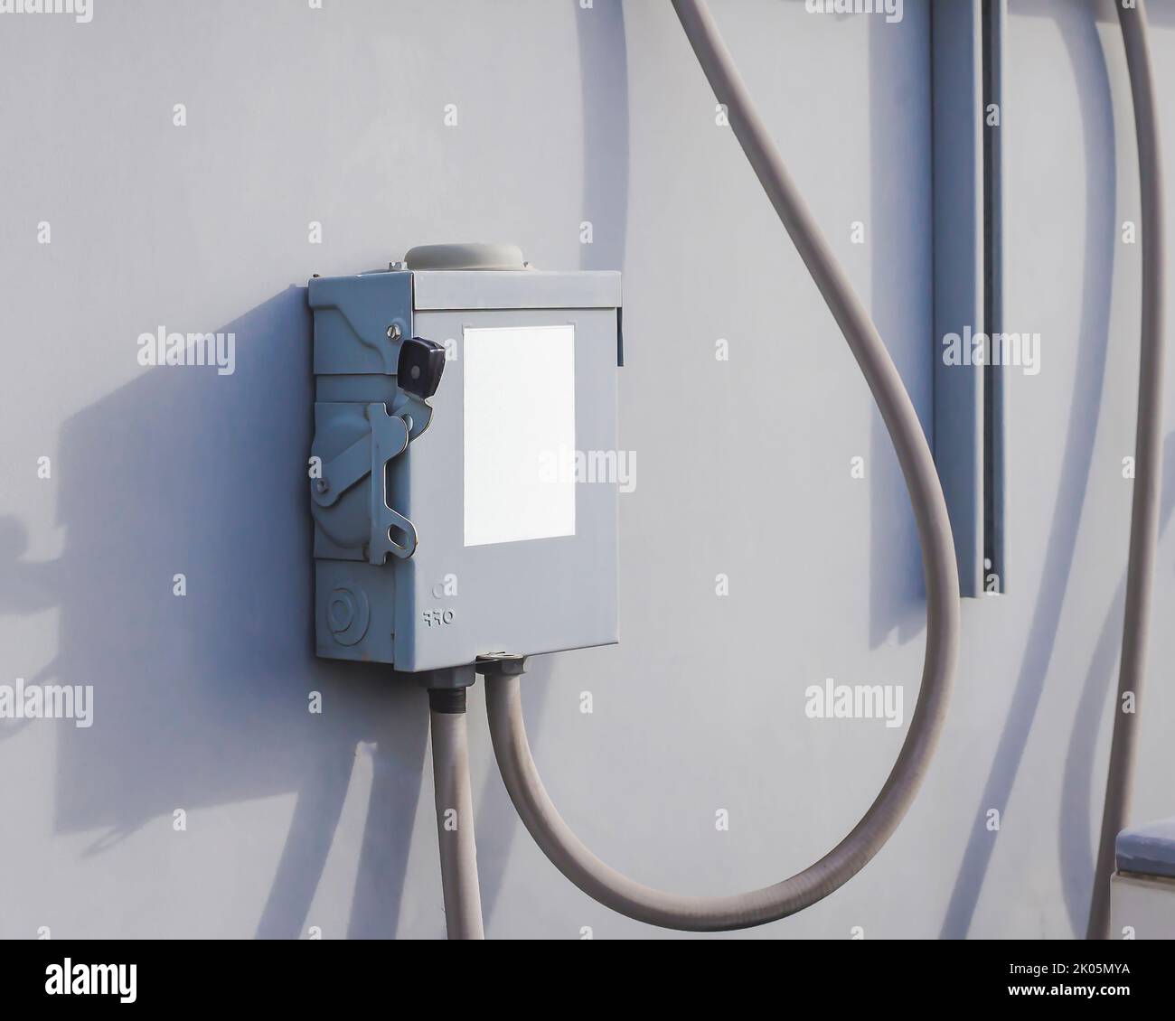 electrical safety switch box on isolate background.main electrical