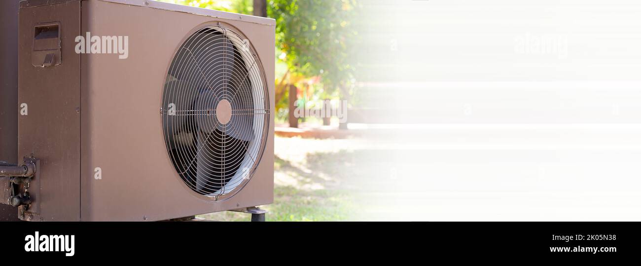 Air condition outdoor unit compressor install outside the house