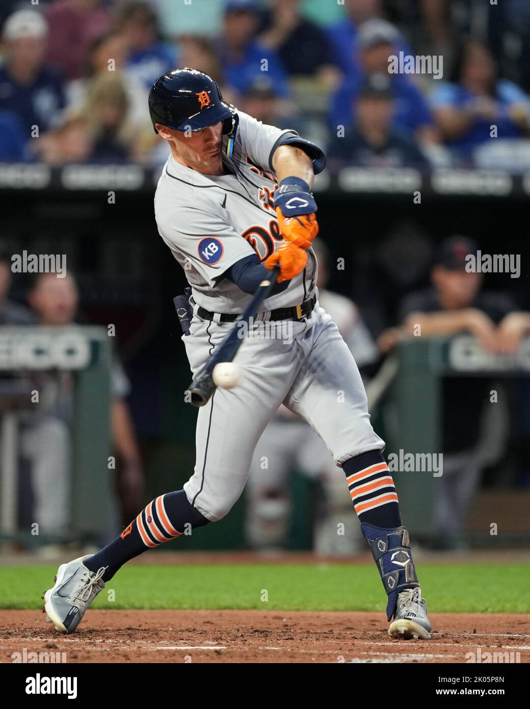 SEP 09, 2022 Detroit Tigers third baseman Ryan Kreidler (32) connects