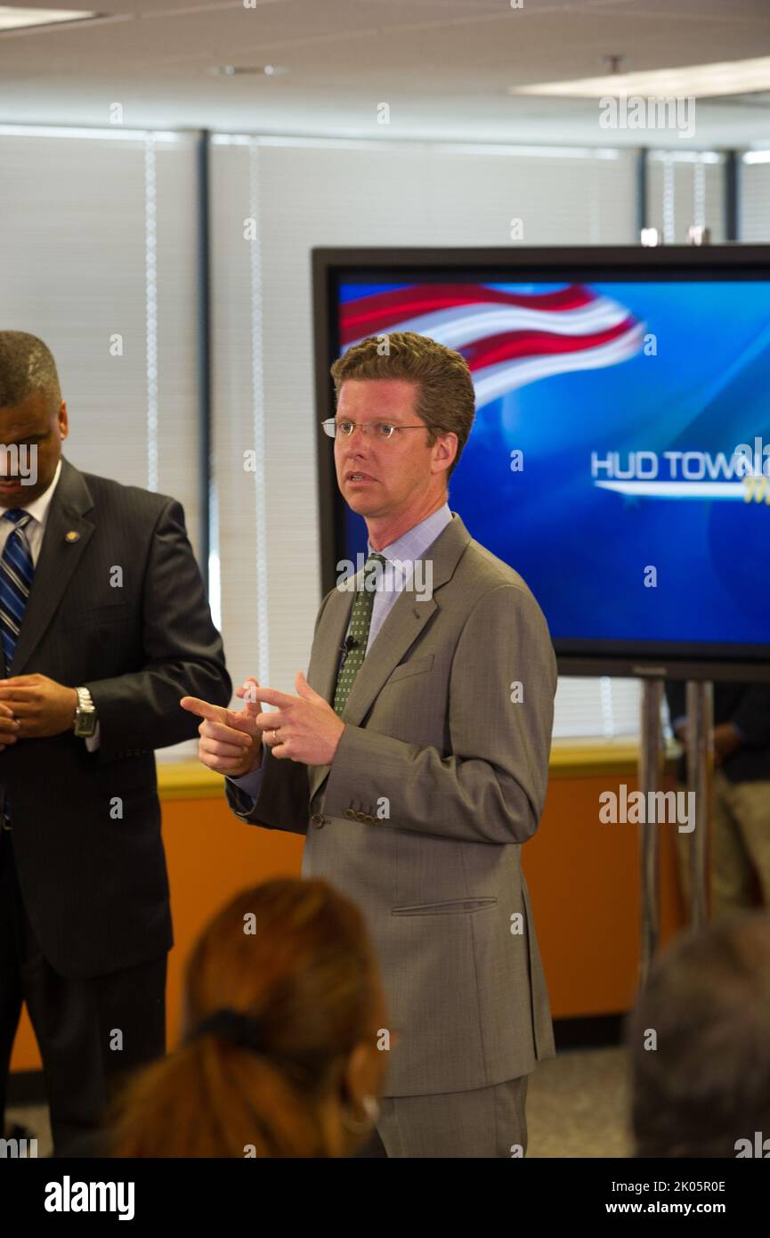 Atlanta, town hall meeting, with Secretary Shaun Donovan among