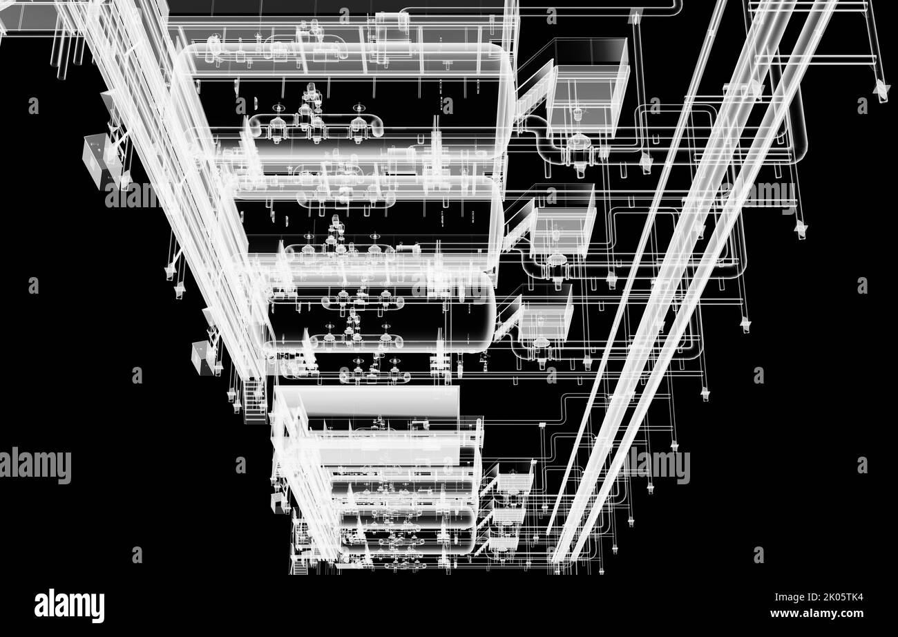 Industrial equipment. XRay render Stock Photo Alamy