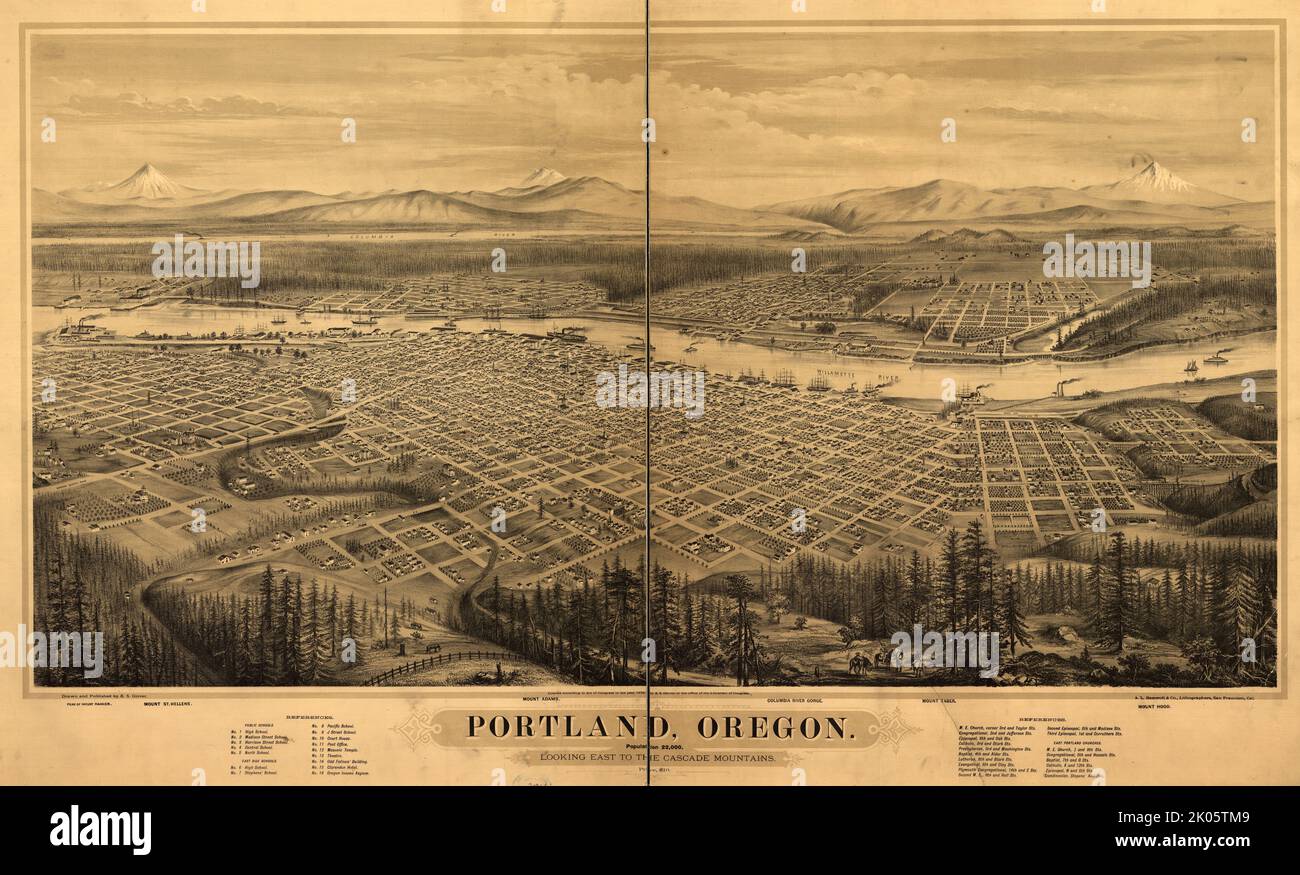 Portland oregon 1800's hi-res stock photography and images - Alamy